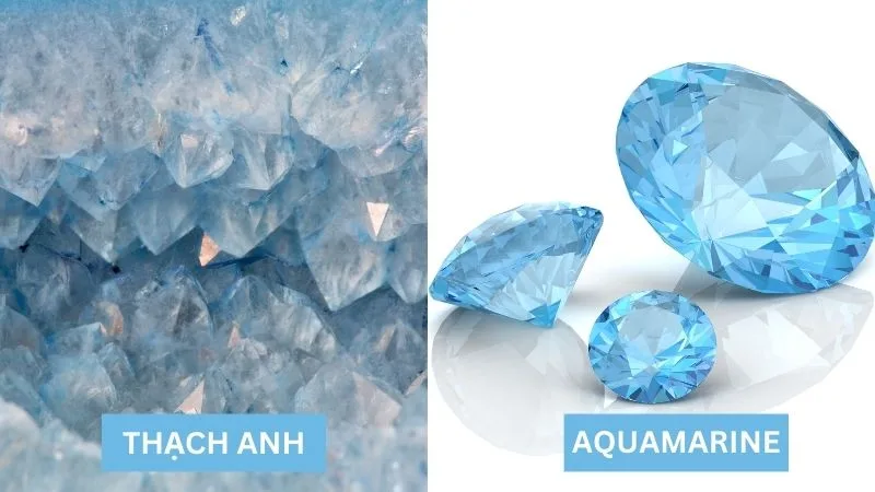 thạch anh vs aquamarine