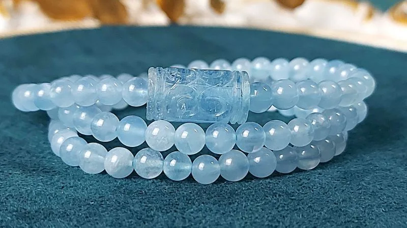 vòng đá aquamarine